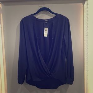 *NWT* Ann Taylor Deep Purple Silk Blouse